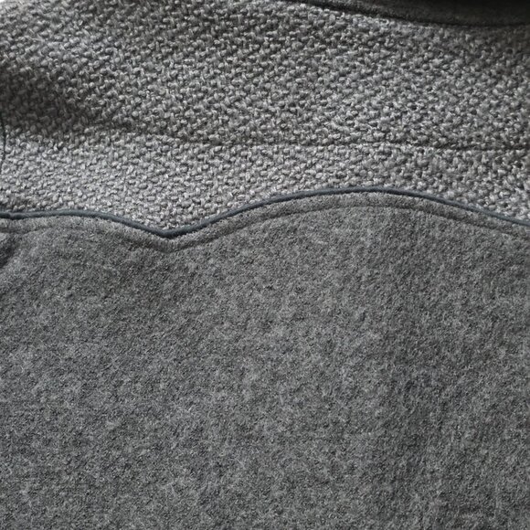 Annie 50 Cardigan Womens XL Gray Shawl Collar LS Burrons Wool Blend Retro Look - Picture 13 of 16